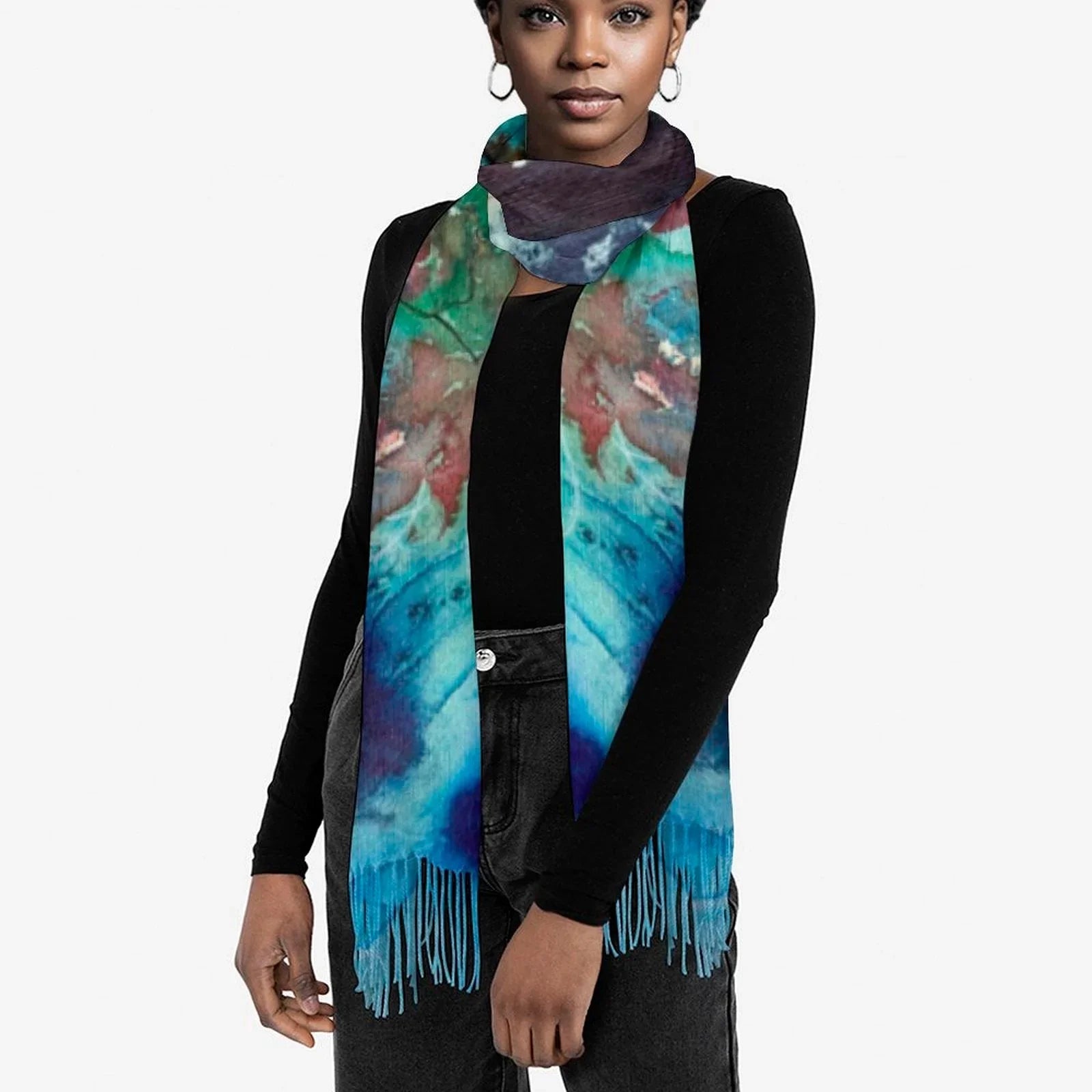 Tassel scarf Tassel Scarf - Lana Art Sweden