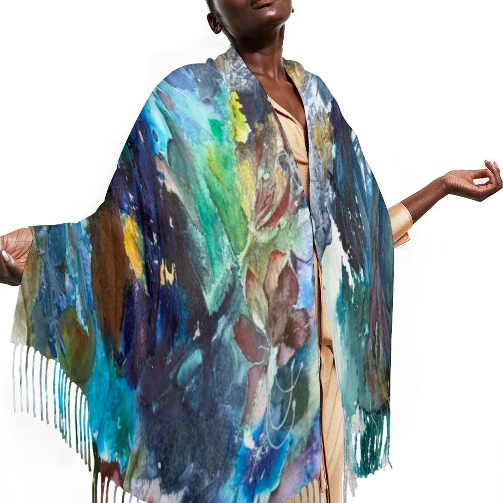 Tassel scarf Tassel Scarf - Lana Art Sweden
