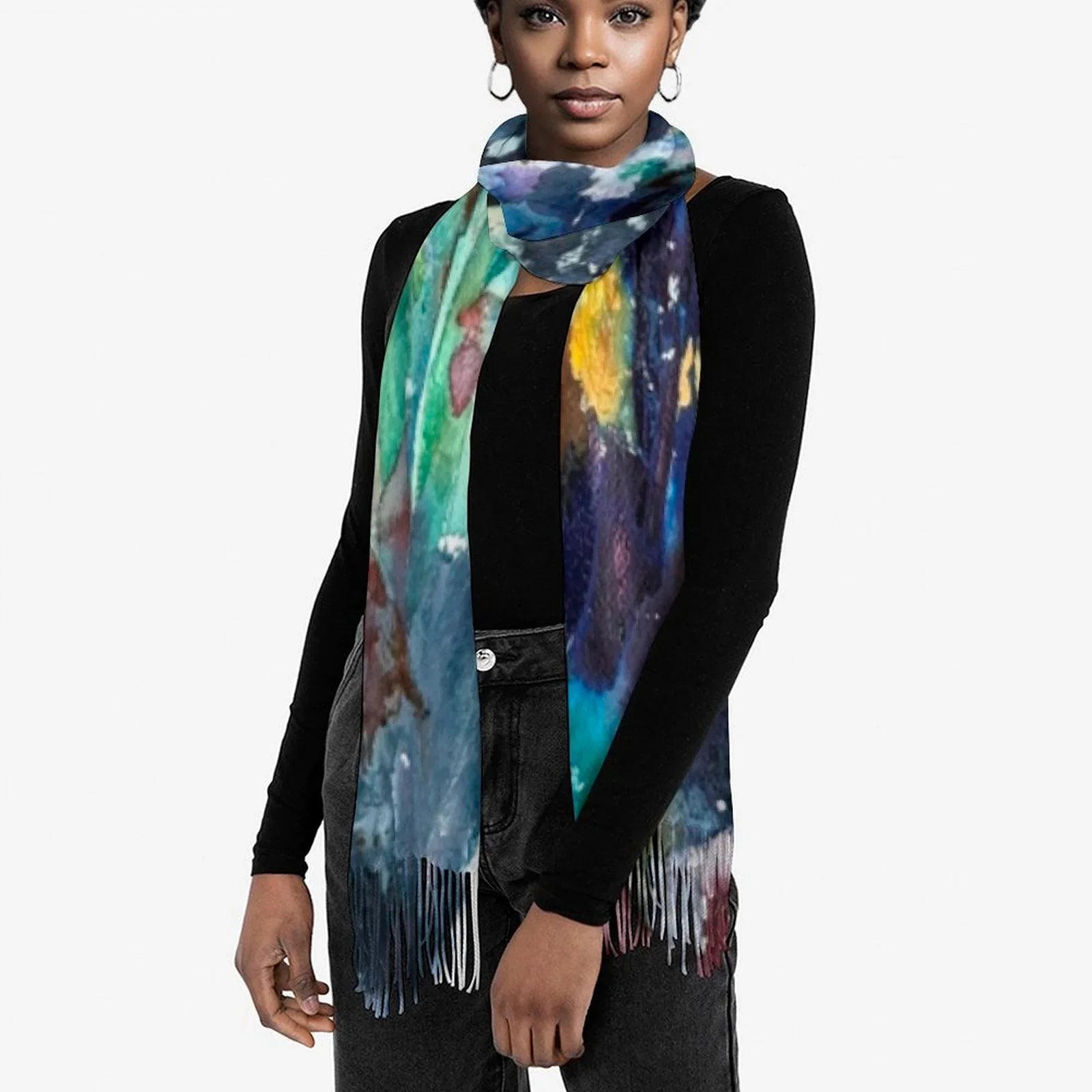 Tassel scarf Tassel Scarf - Lana Art Sweden