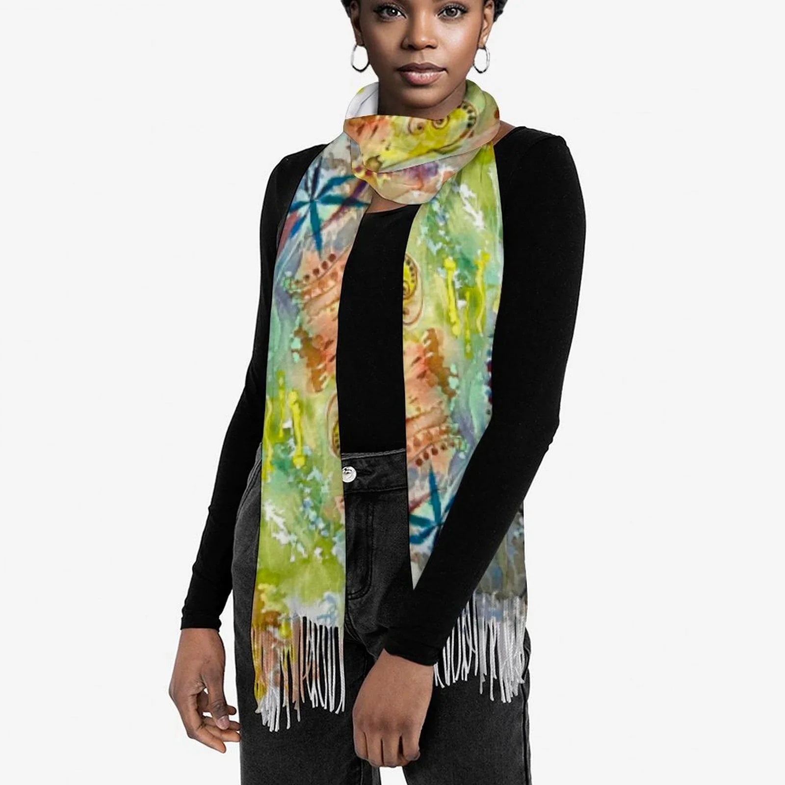 Tassel scarf Tassel Scarf - Lana Art Sweden