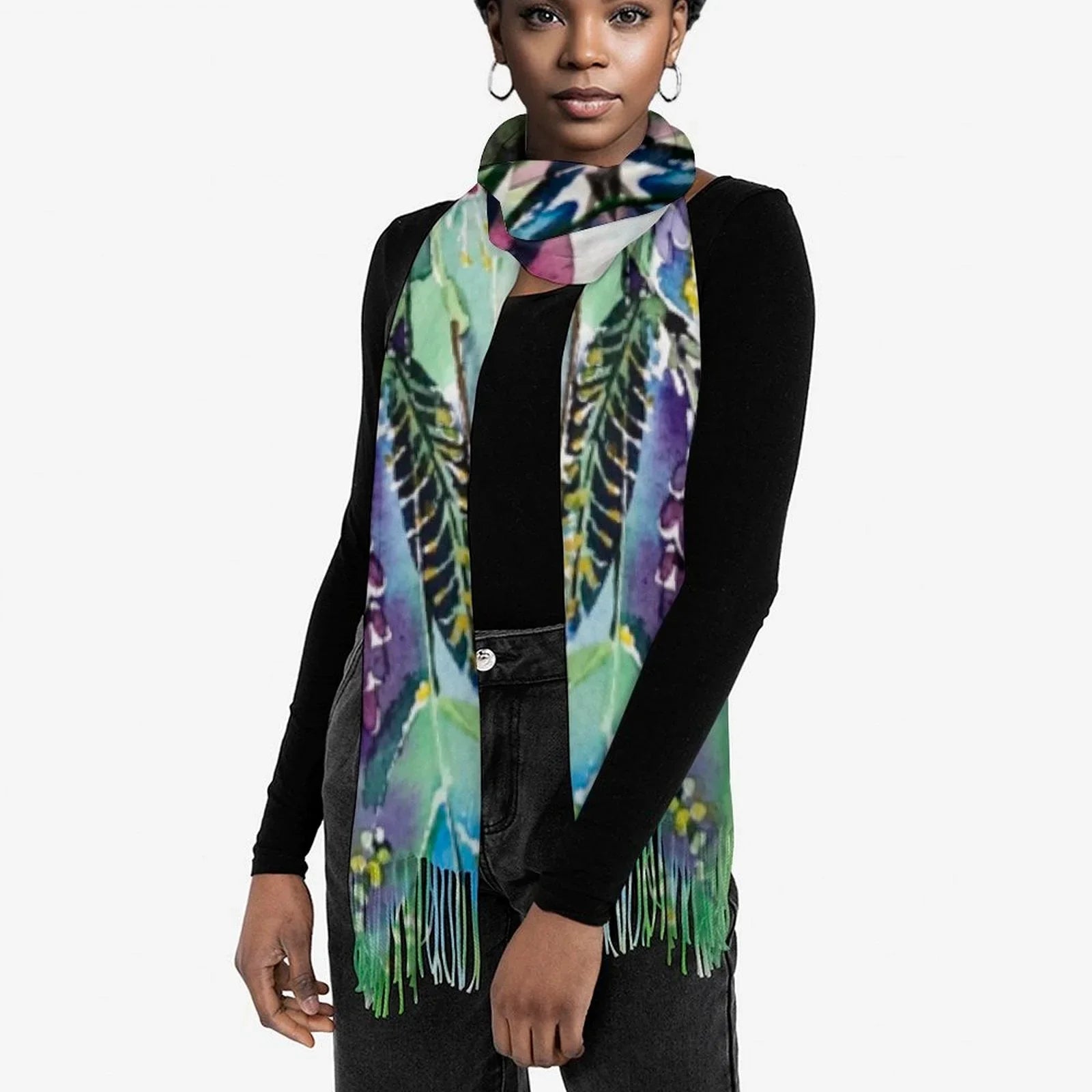 Tassel scarf Tassel Scarf - Lana Art Sweden