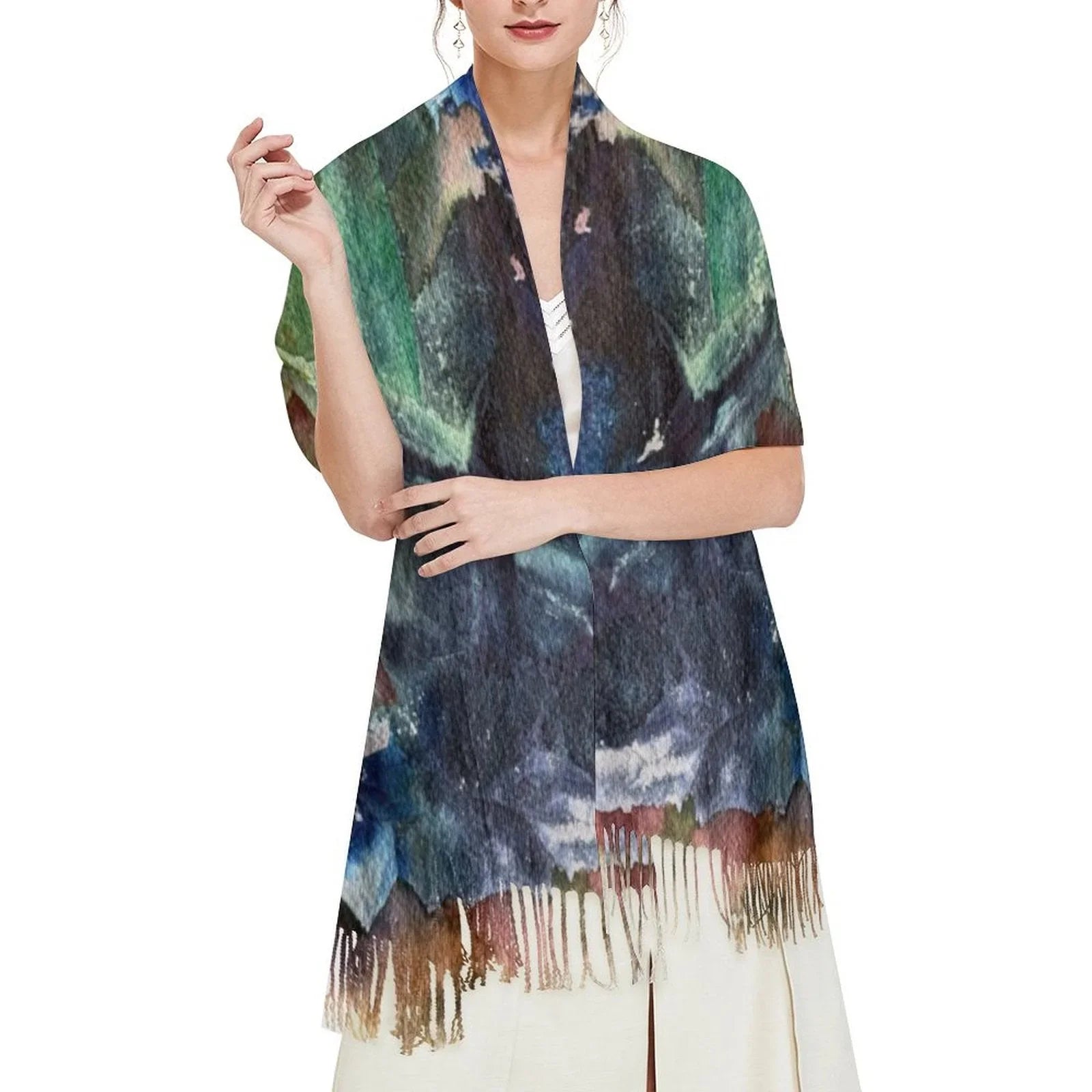 Tassel scarf Tassel Scarf - Lana Art Sweden