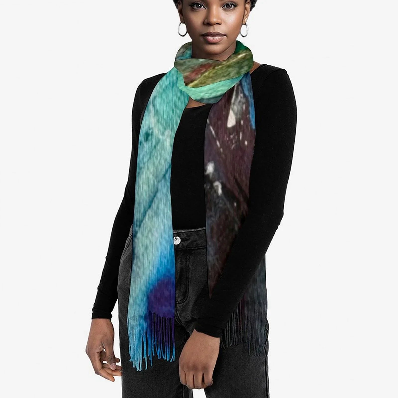 Tassel scarf Tassel Scarf - Lana Art Sweden