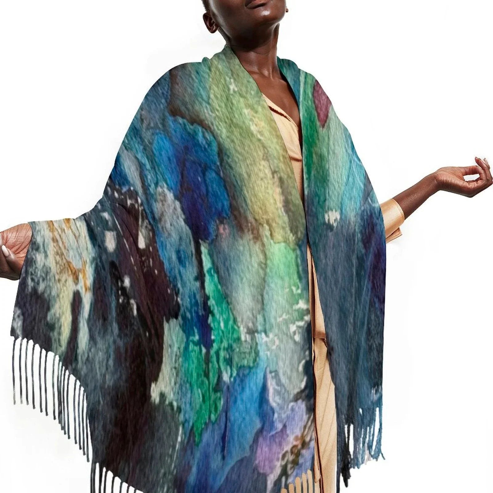 Tassel scarf Tassel Scarf - Lana Art Sweden