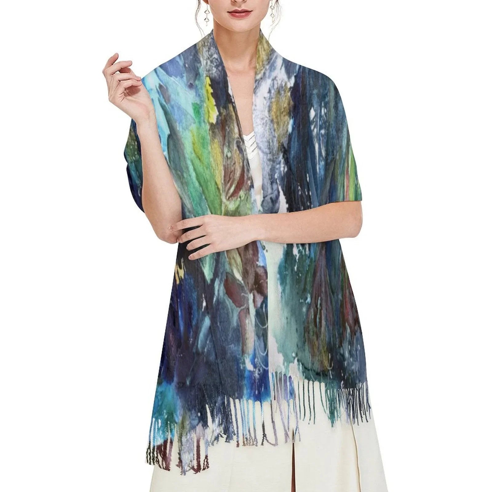 Tassel scarf Tassel Scarf - Lana Art Sweden