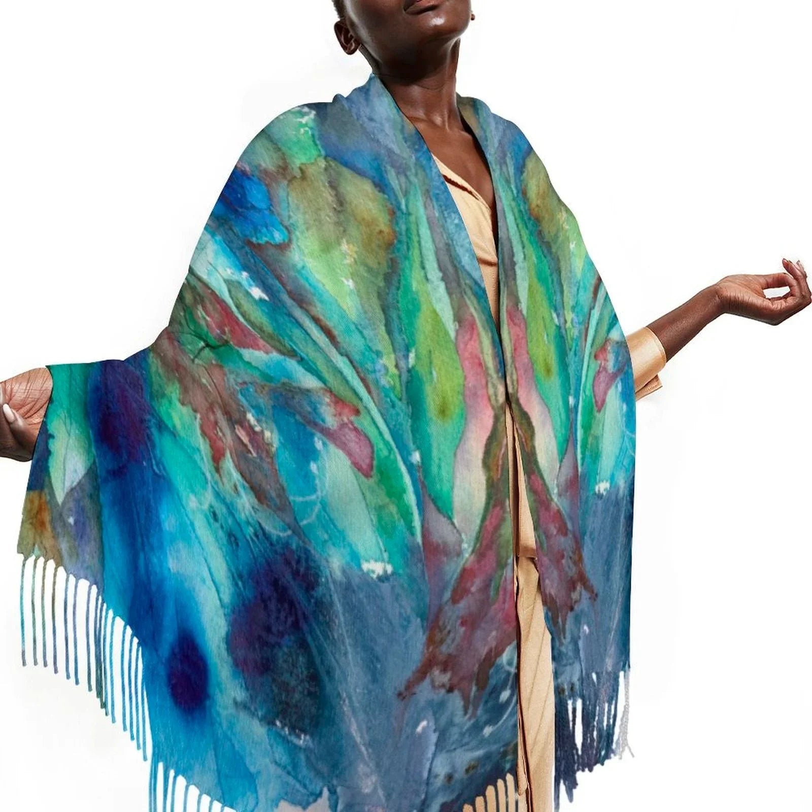 Tassel scarf Tassel Scarf - Lana Art Sweden