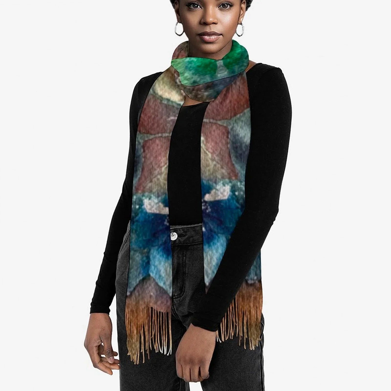 Tassel scarf Tassel Scarf - Lana Art Sweden