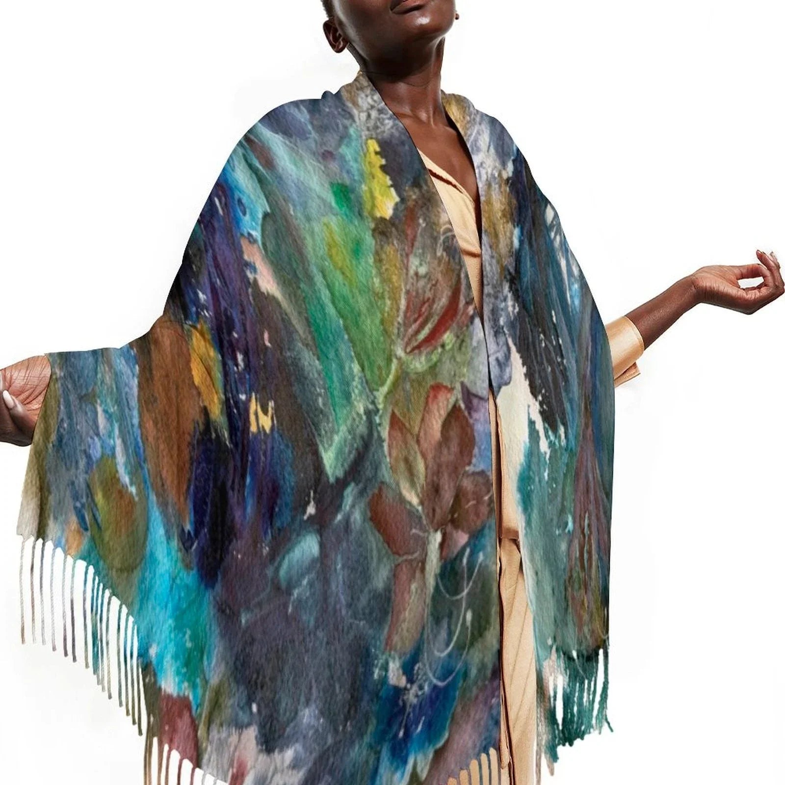 Tassel scarf Tassel Scarf - Lana Art Sweden