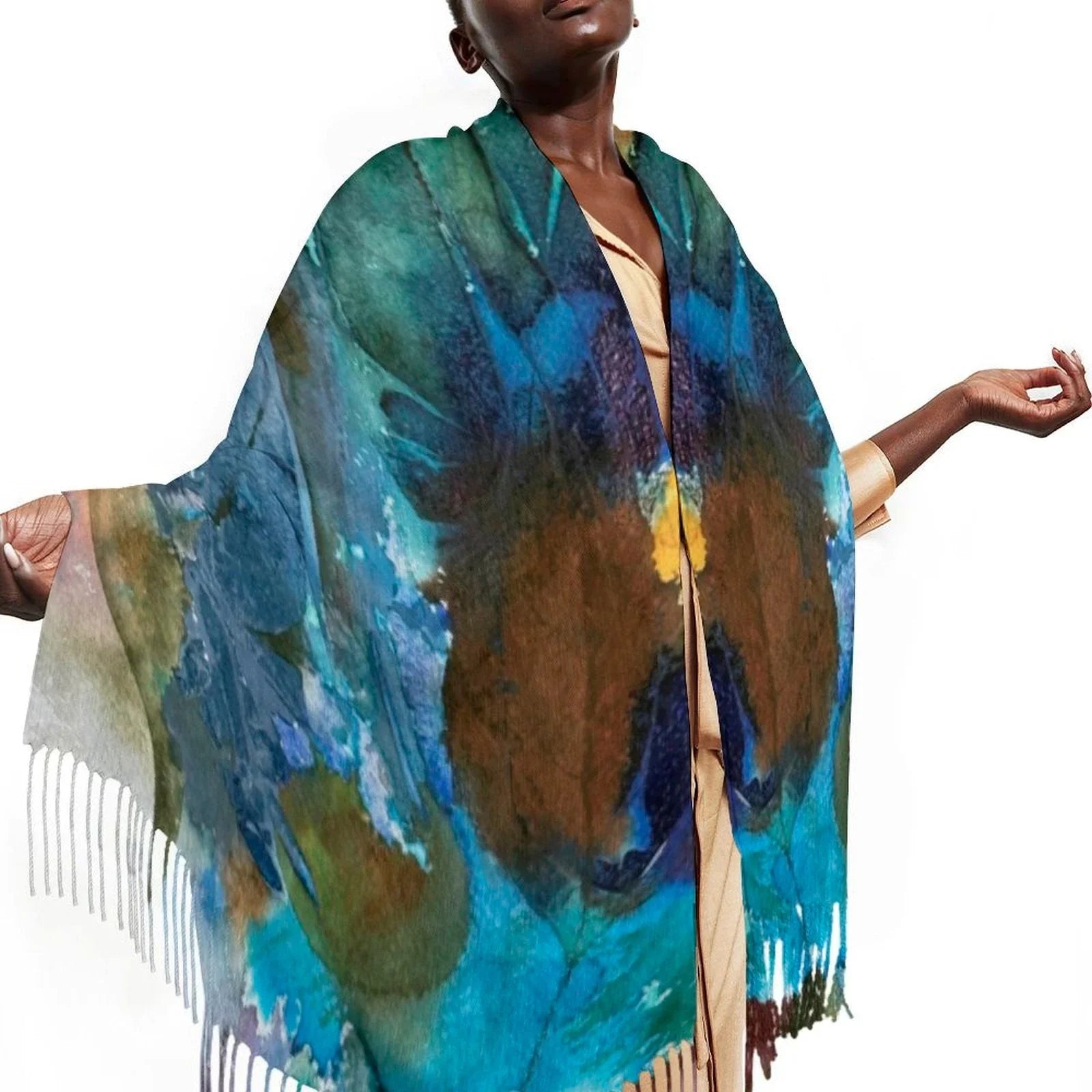 Tassel scarf Tassel Scarf - Lana Art Sweden
