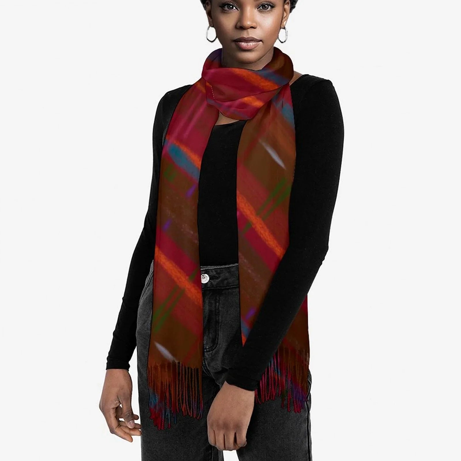 Tassel scarf Tassel Scarf - Lana Art Sweden