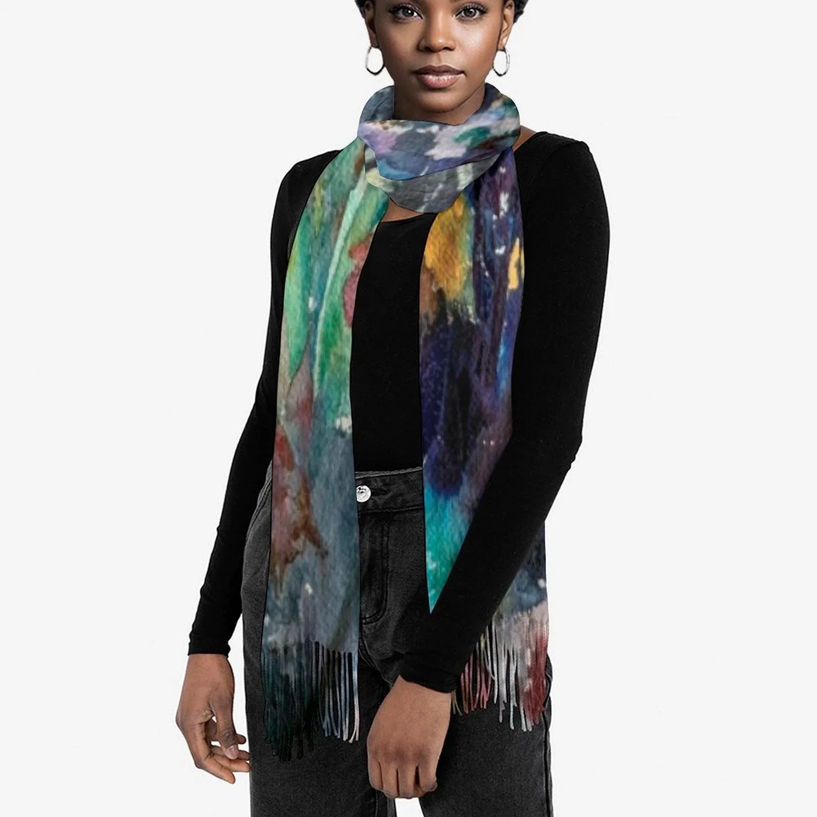 Tassel scarf Tassel Scarf - Lana Art Sweden