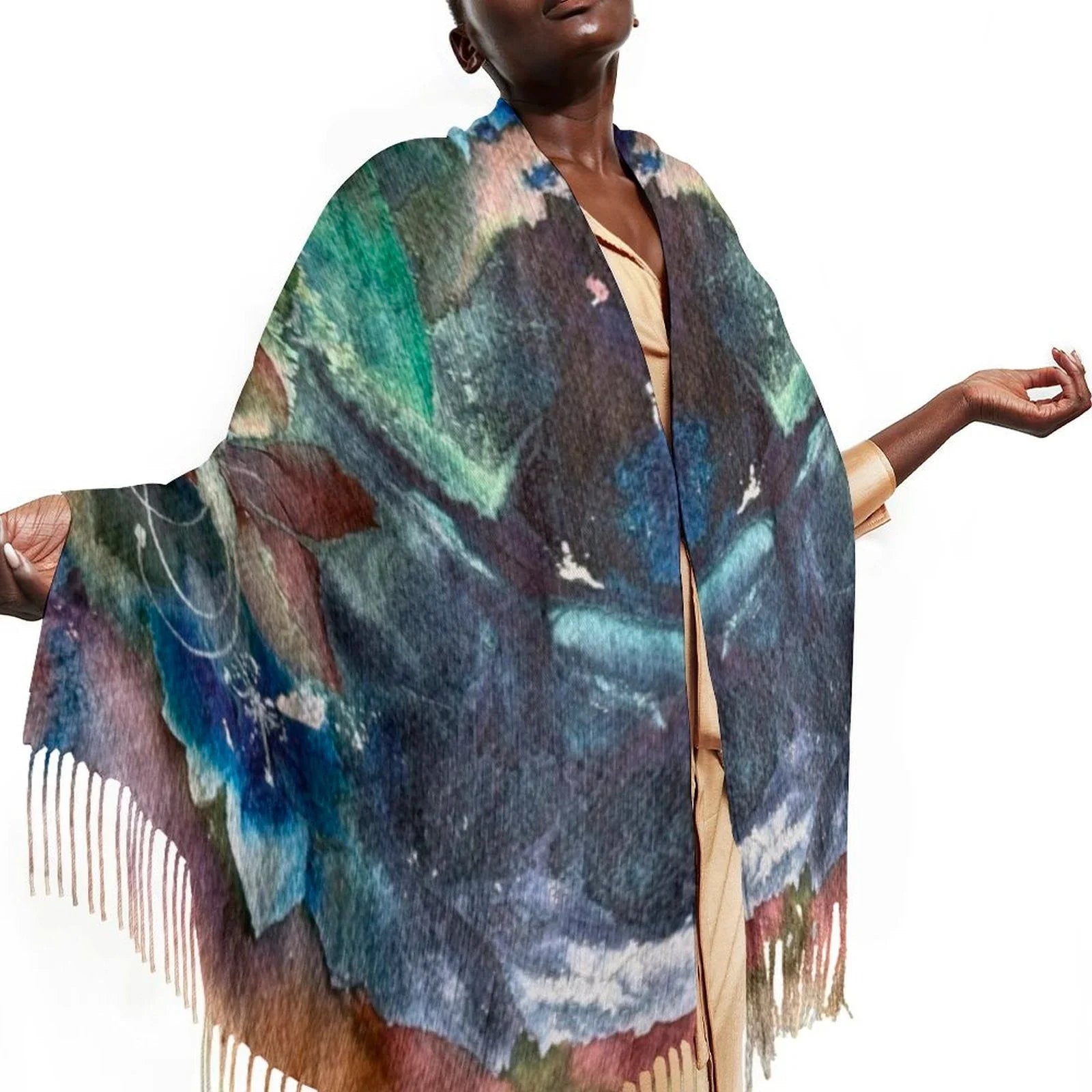 Tassel scarf Tassel Scarf - Lana Art Sweden