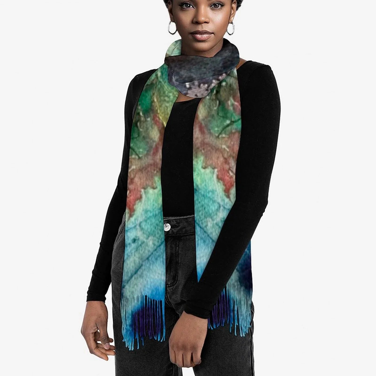 Tassel scarf Tassel Scarf - Lana Art Sweden