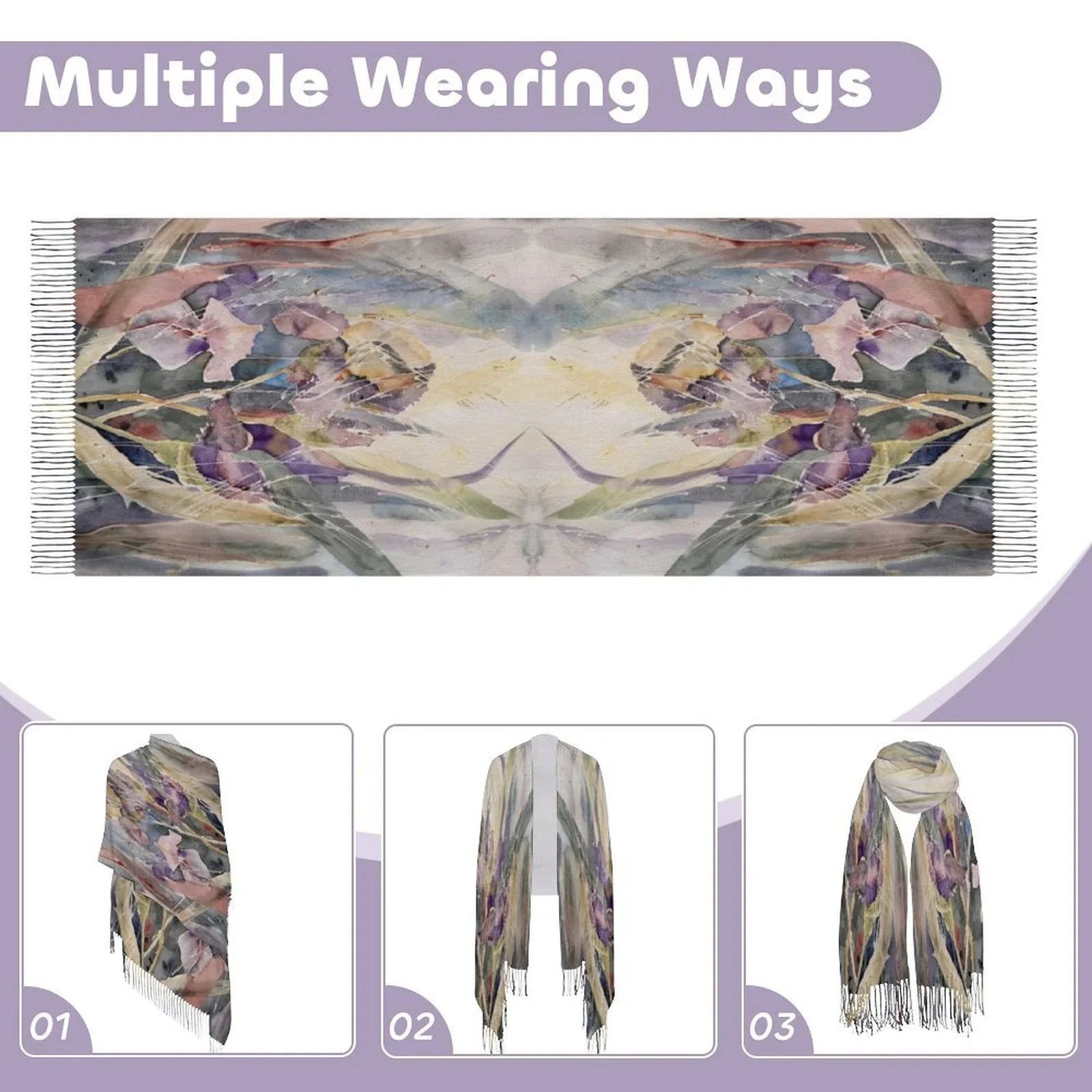 Tassel scarf Tassel Scarf - Lana Art Sweden