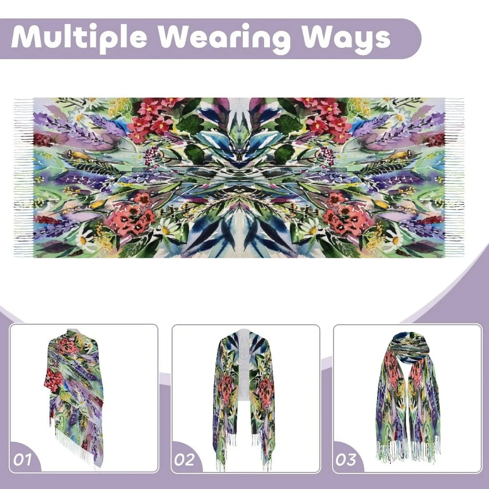 Tassel scarf Tassel Scarf - Lana Art Sweden