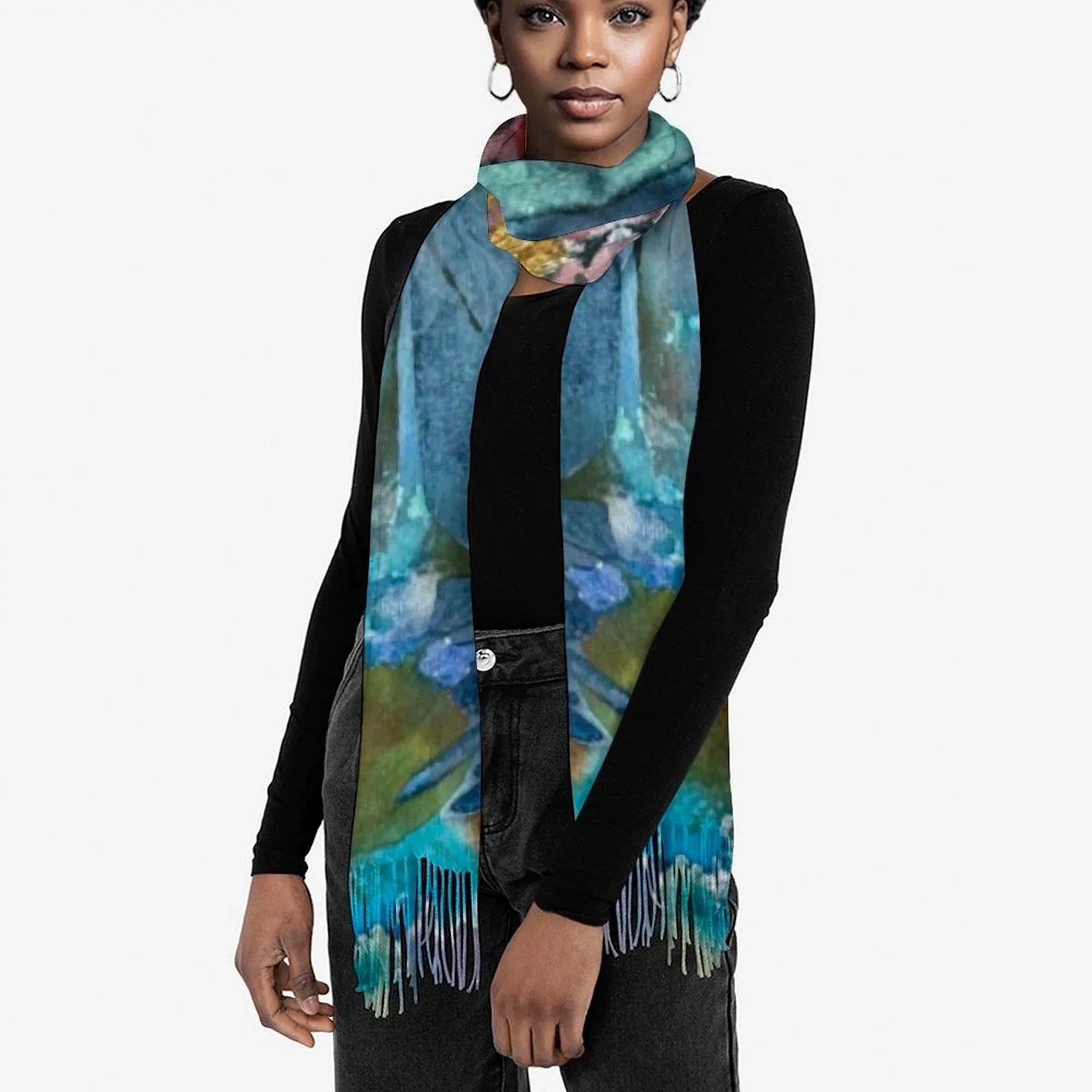 Tassel scarf Tassel Scarf - Lana Art Sweden