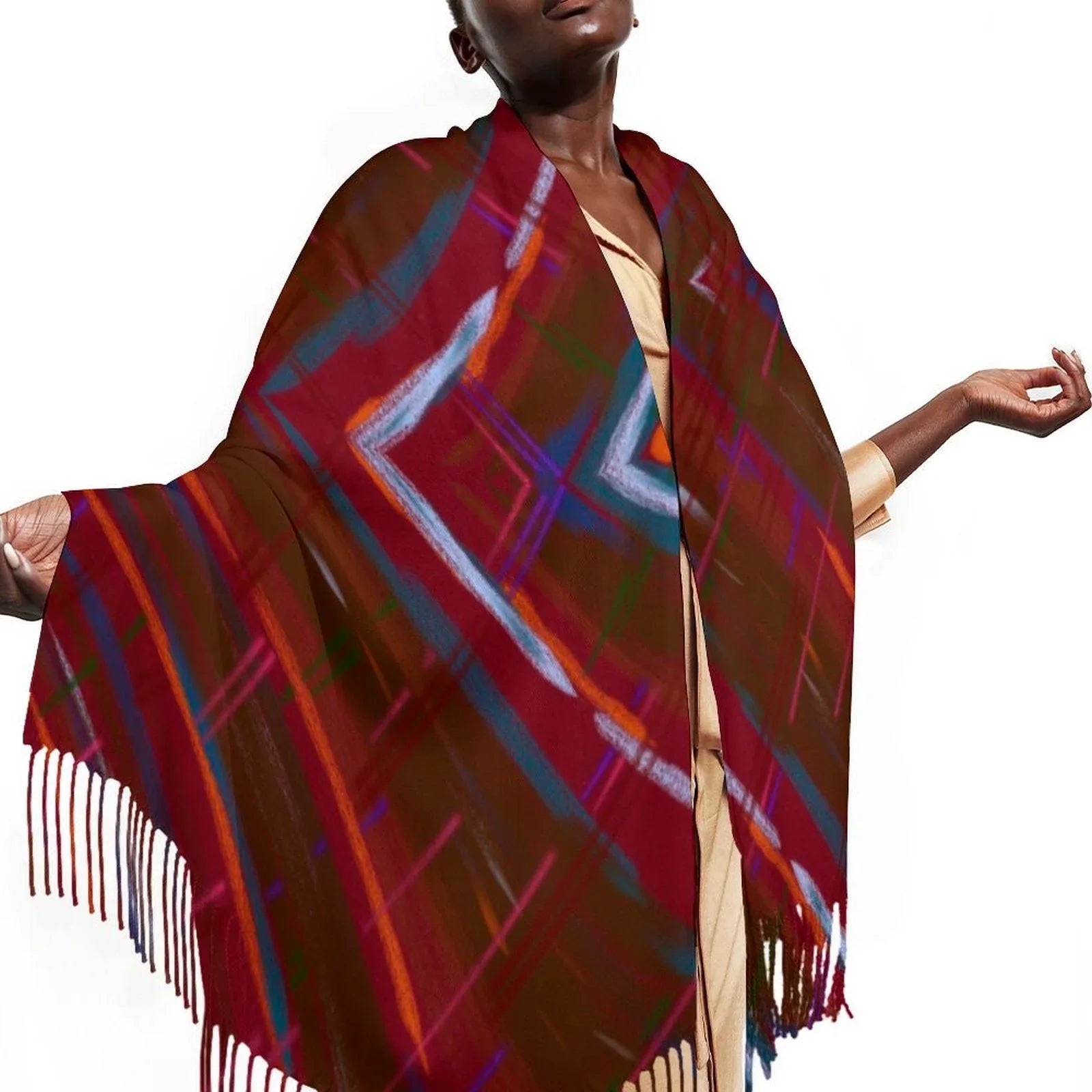 Tassel scarf Tassel Scarf - Lana Art Sweden