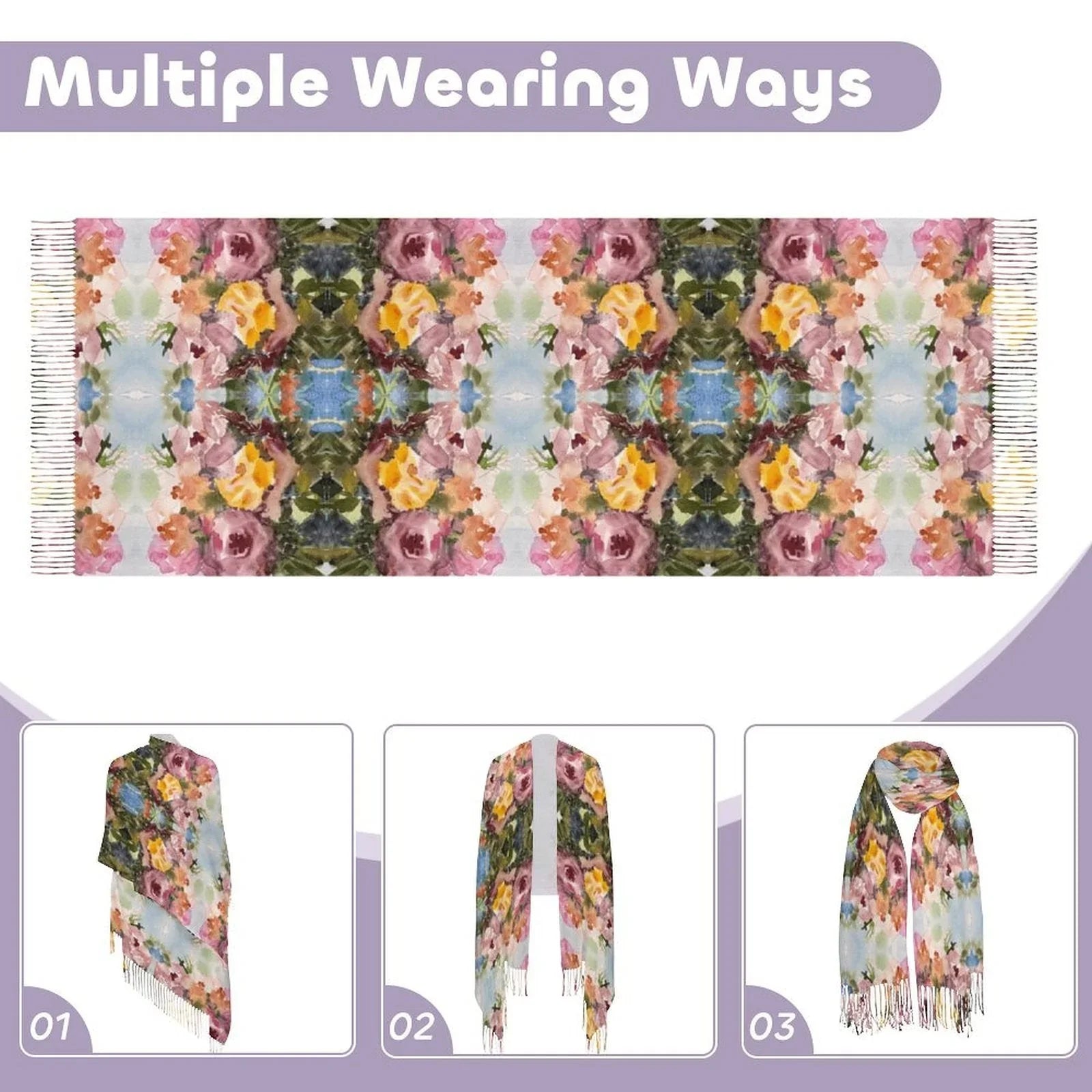 Tassel scarf Tassel Scarf - Lana Art Sweden