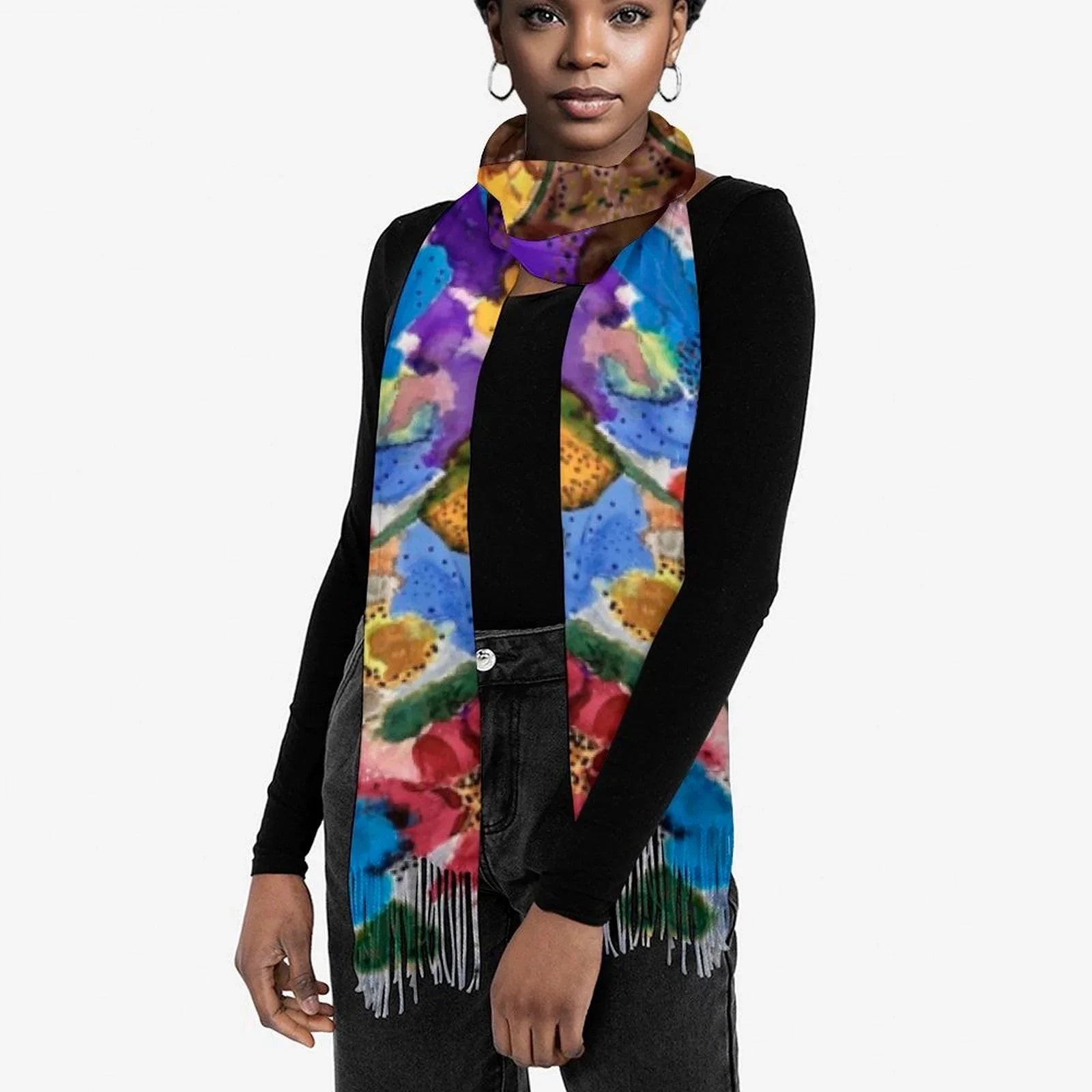 Tassel scarf Tassel Scarf - Lana Art Sweden