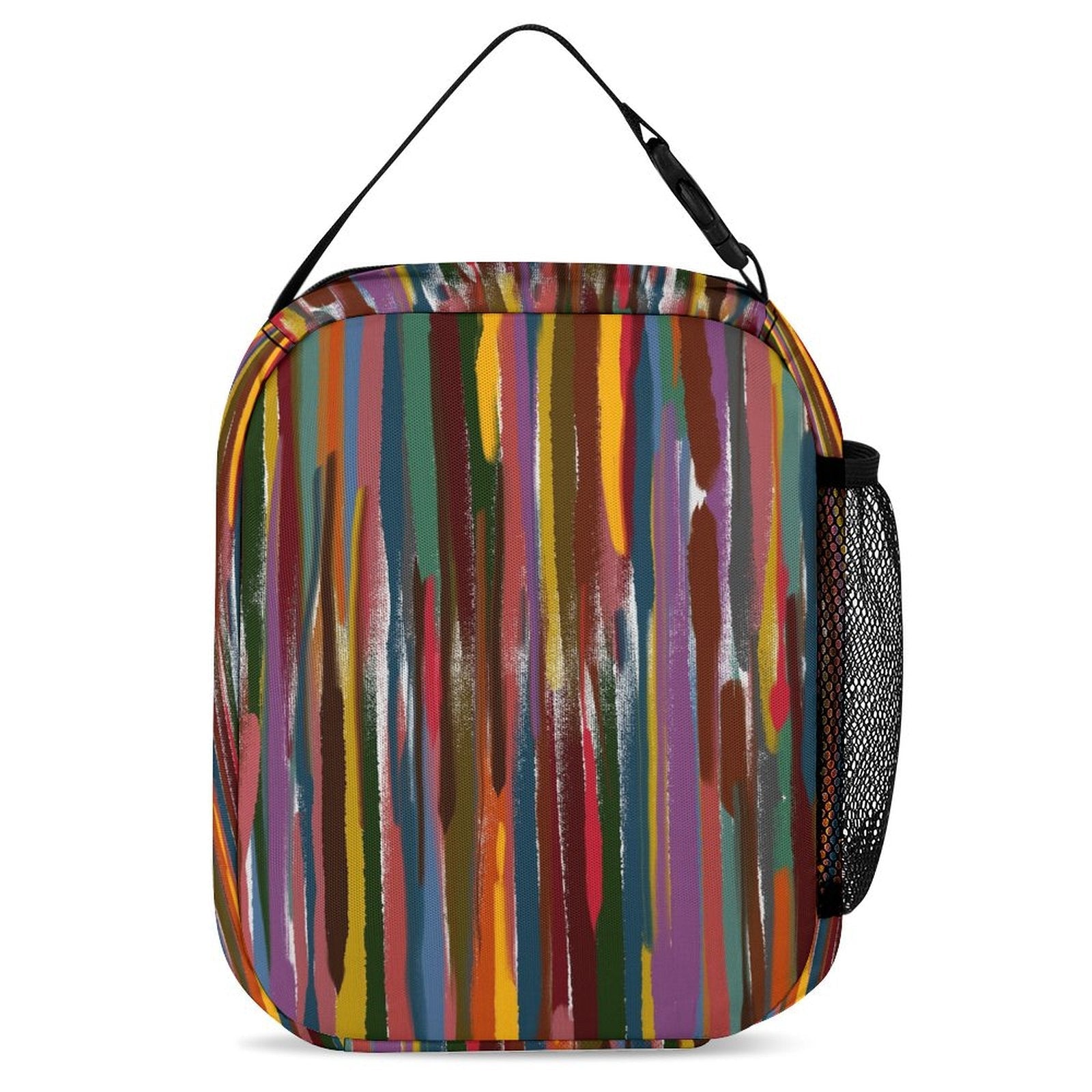 Three piece School Power Stripes set: Backpack, Lunch bag, Pen case - Lana Art Sweden