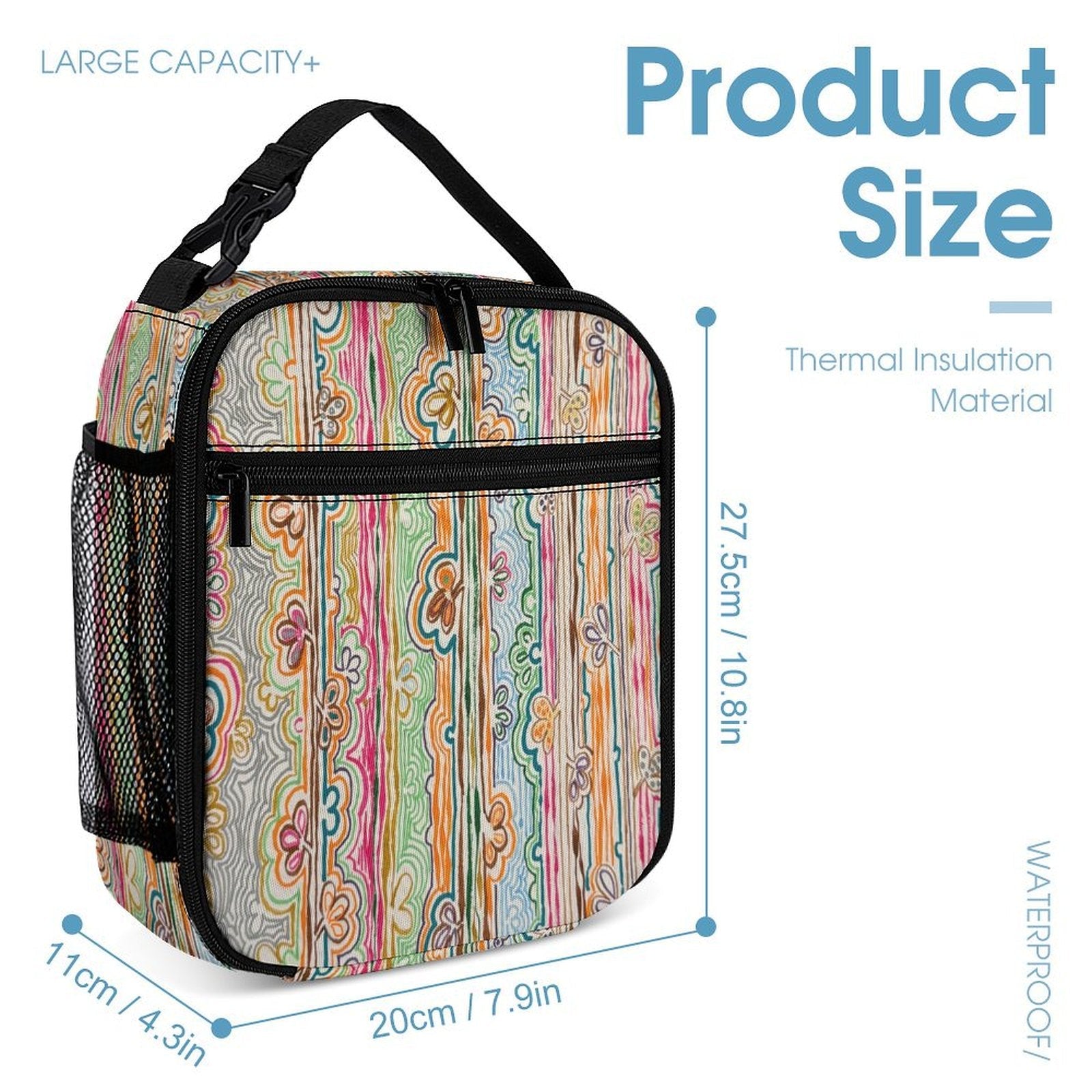 Three piece School Spring Fever set: Backpack, Lunch bag, Pen case - Lana Art Sweden