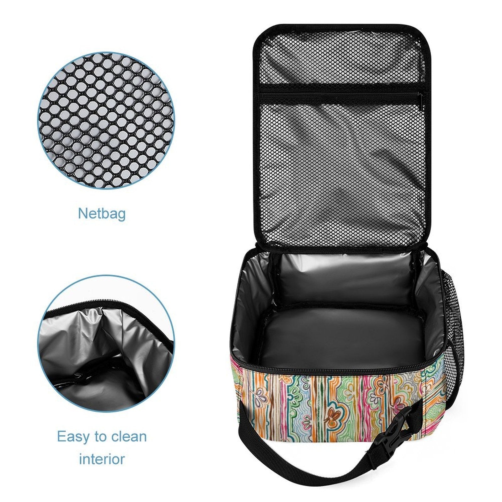 Three piece School Spring Fever set: Backpack, Lunch bag, Pen case - Lana Art Sweden