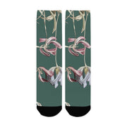 Three Tulips Jade Women's Custom Socks - Lana Art Sweden
