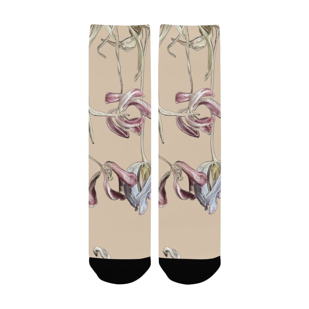 Three Tulips Pear Sorbet Women's Custom Socks - Lana Art Sweden