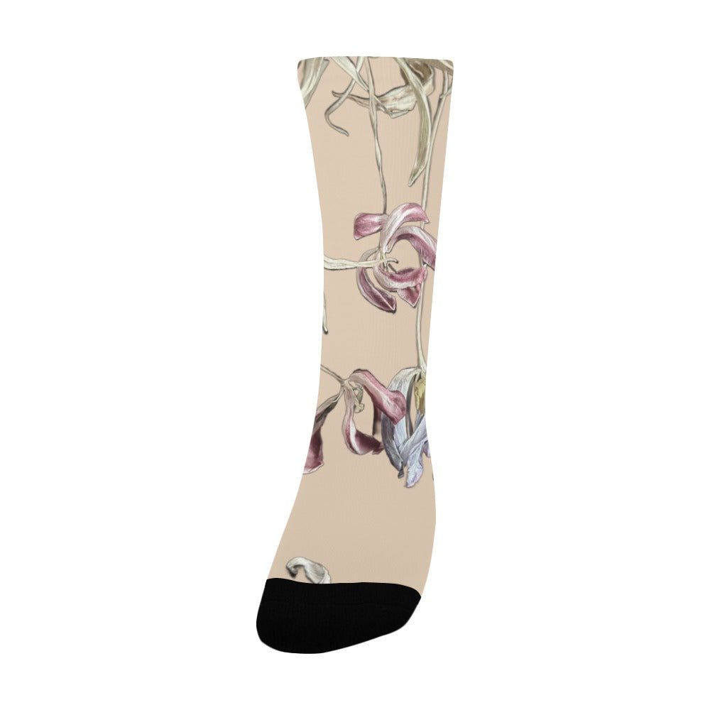Three Tulips Pear Sorbet Women's Custom Socks - Lana Art Sweden