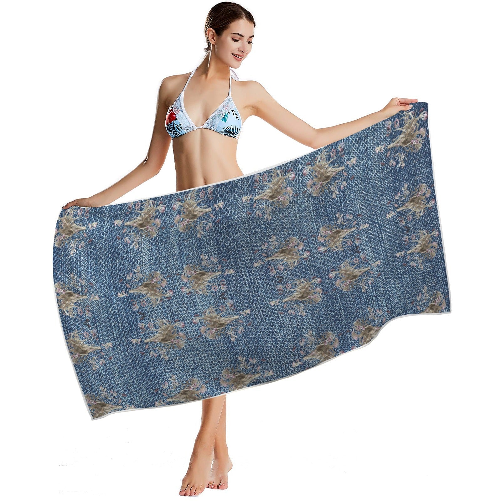 Tulip Bouquet Mega Quick - Dry Beach Towel 30"x61" - Lana Art Sweden