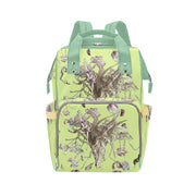 Tulip Drama Bamboo Multi - Function Diaper Backpack/Diaper Bag - Lana Art Sweden