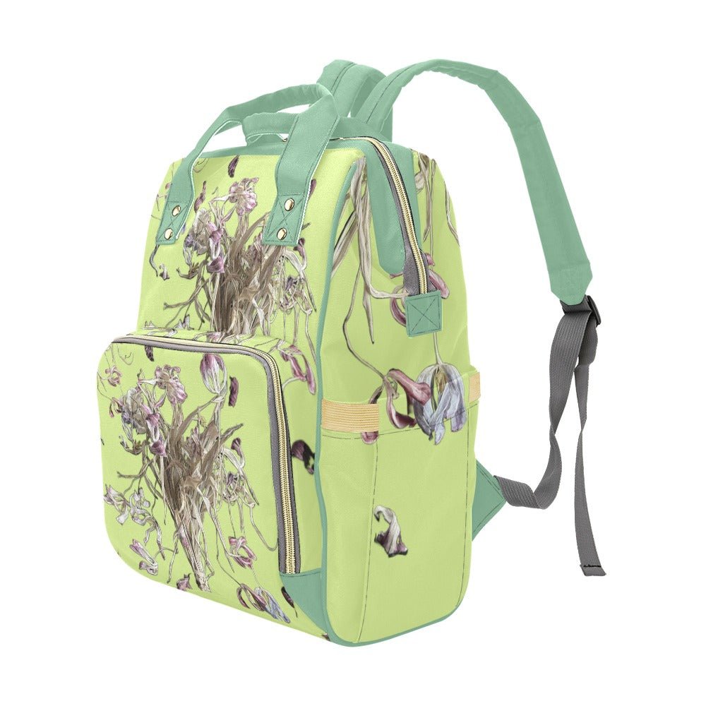 Tulip Drama Bamboo Multi - Function Diaper Backpack/Diaper Bag - Lana Art Sweden