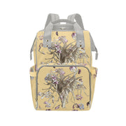 Tulip Drama Lemon Drop Multi - Function Diaper Backpack/Diaper Bag - Lana Art Sweden