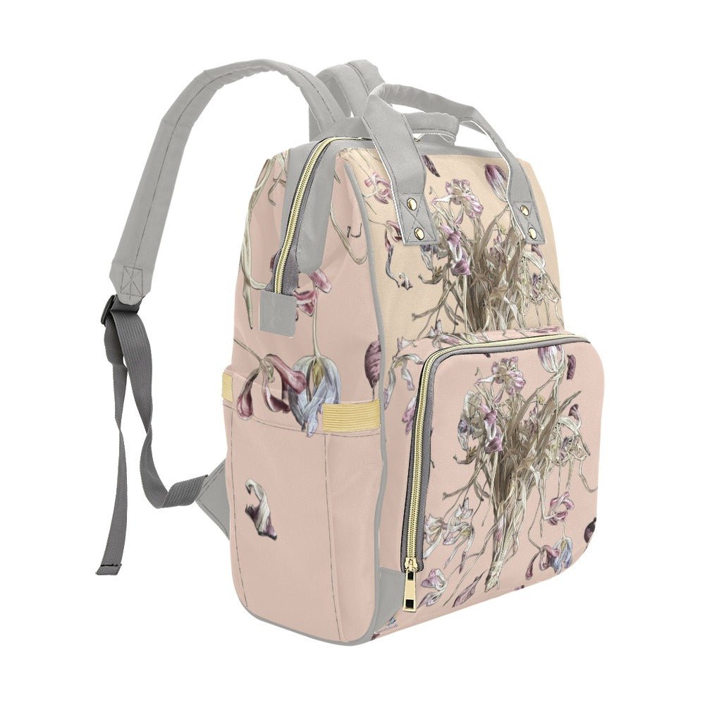 Tulip Drama Transcendent Pink Multi - Function Diaper Backpack - Lana Art Sweden