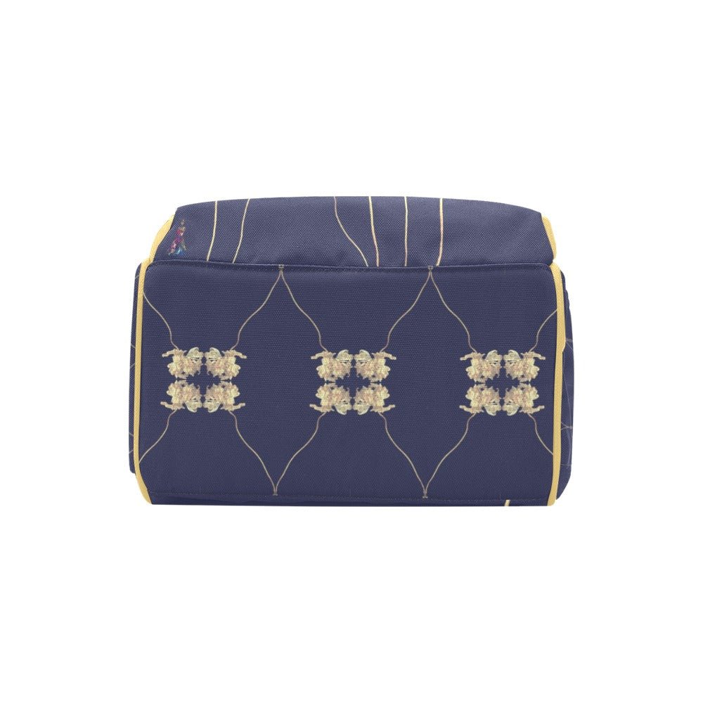 Tulip Evening Blue Multi - Function Diaper Backpack - Lana Art Sweden