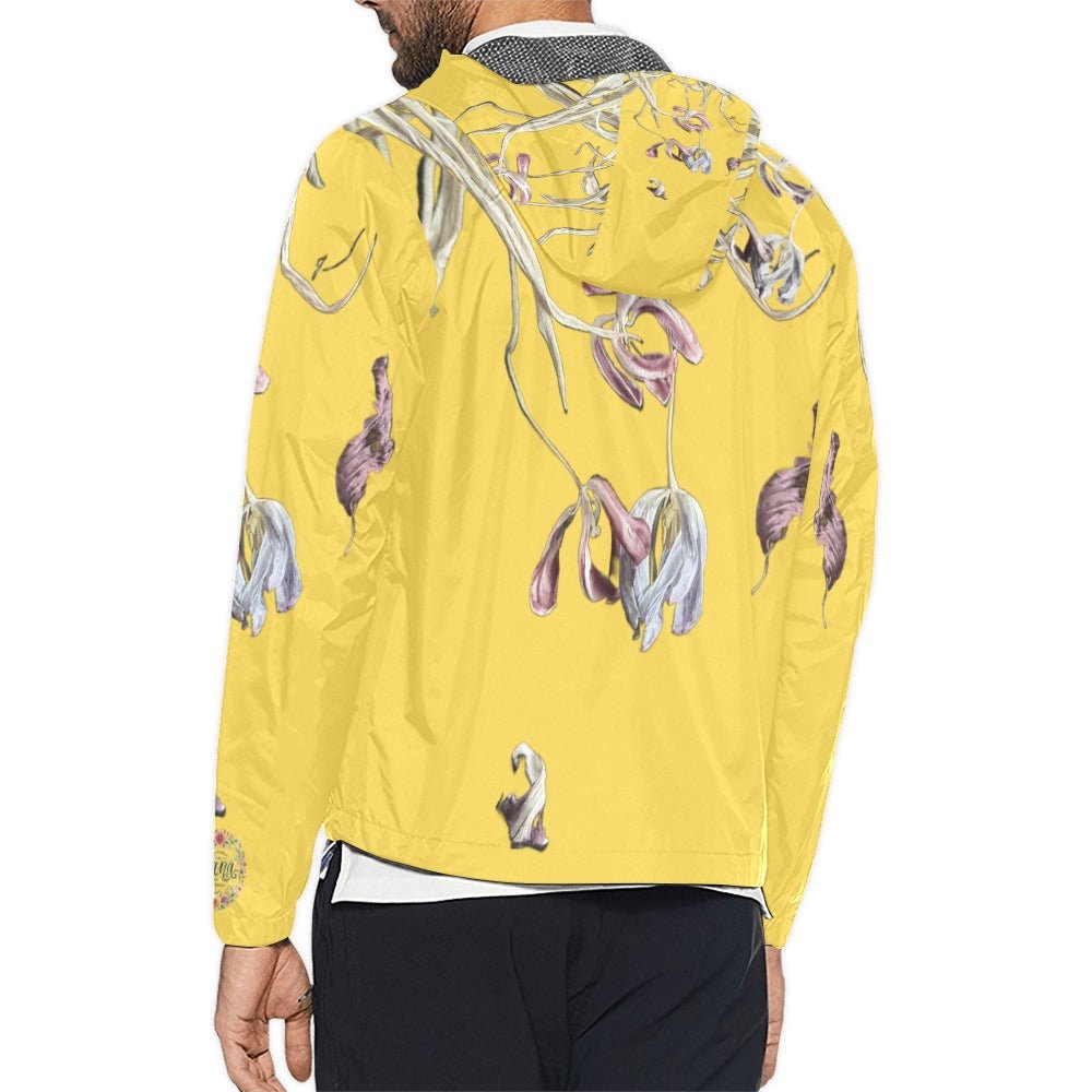 Tulip Lemon Unisex Windbreaker - Lana Art Sweden