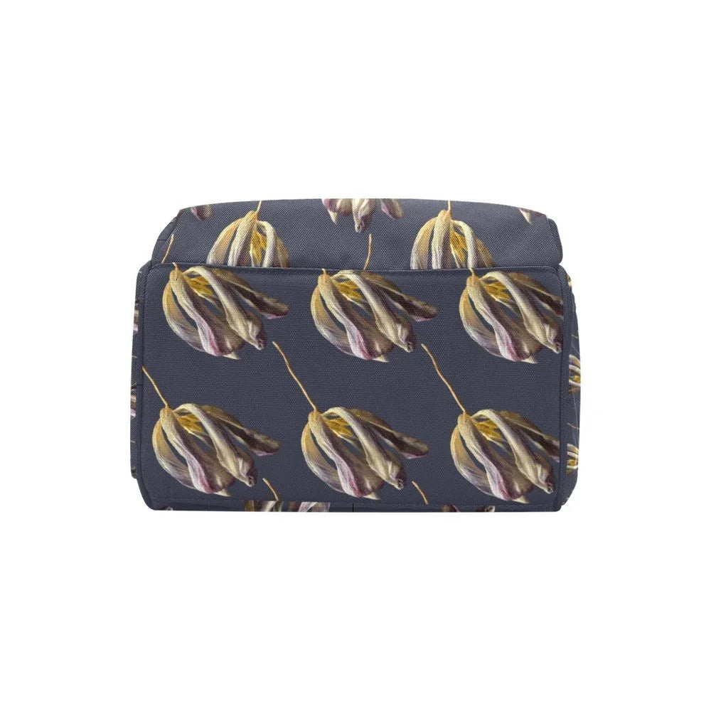 Tulip Maze Crown Blue Multi - Function Backpack - Lana Art Sweden