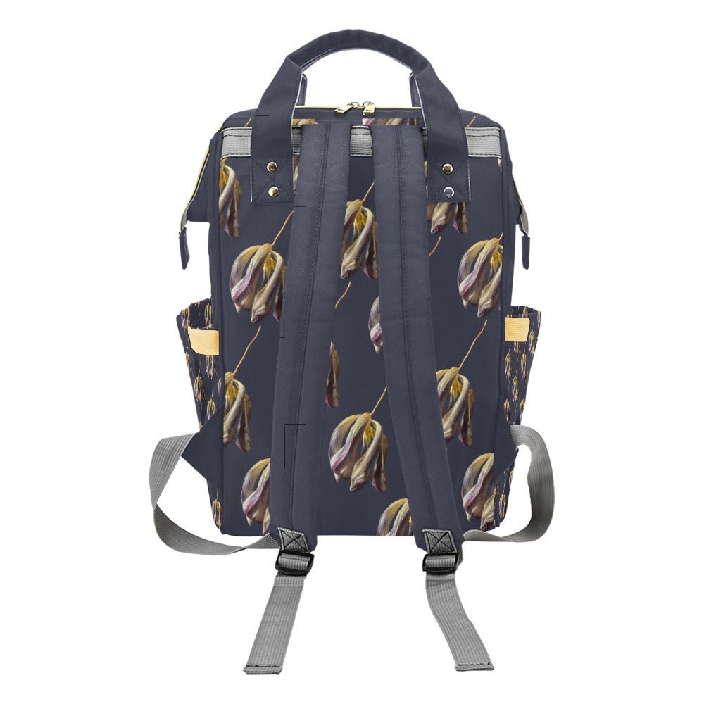Tulip Maze Crown Blue Multi - Function Backpack - Lana Art Sweden