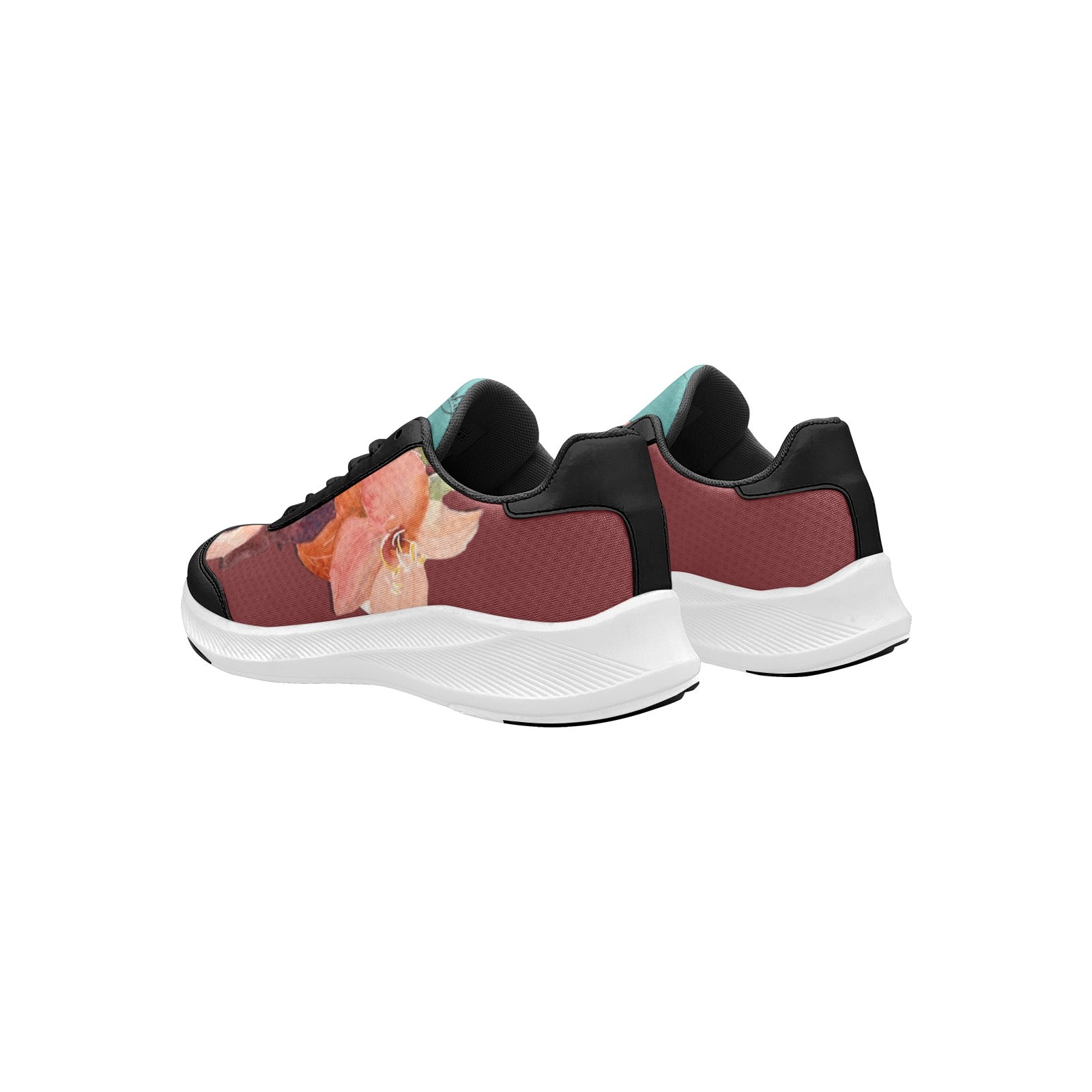 Upside Down Amaryllis Women's Mudguard Running Shoes - Lana Art Sweden
