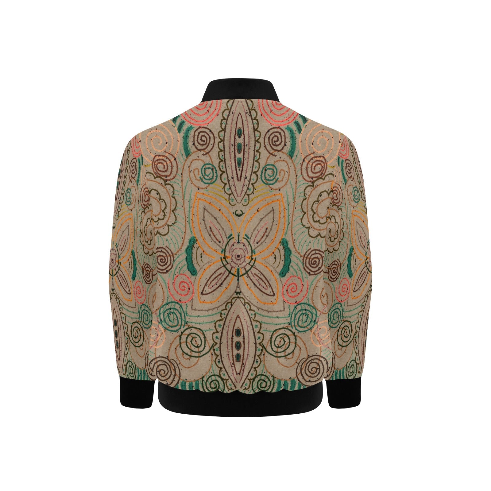 Venetian Blossom Kids' Bomber Jacket with Pockets (Model H40) - Lana Art Sweden