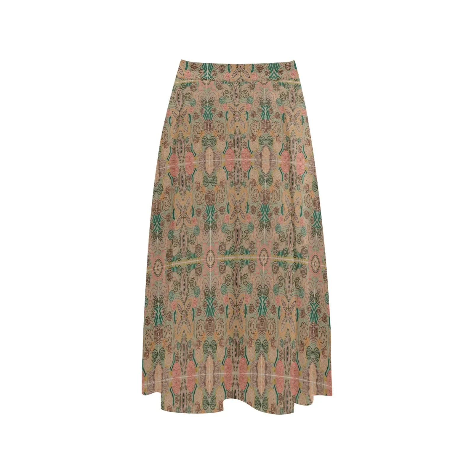 Venetian Blossom Mnemosyne Women's Crepe Skirt - Lana Art Sweden