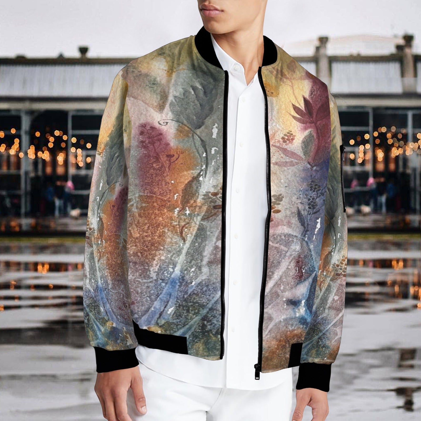 Warm Imagination Bomber Jacket - Lana Art Sweden