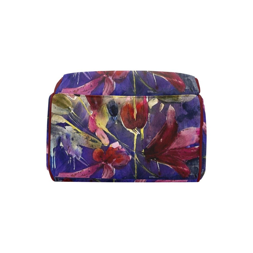 Winter Cyclamen Multi - Function Backpack/Diaper Bag - Lana Art Sweden