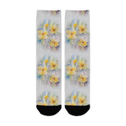 Yellow Tenderness Women's Custom Socks - Lana Art Sweden