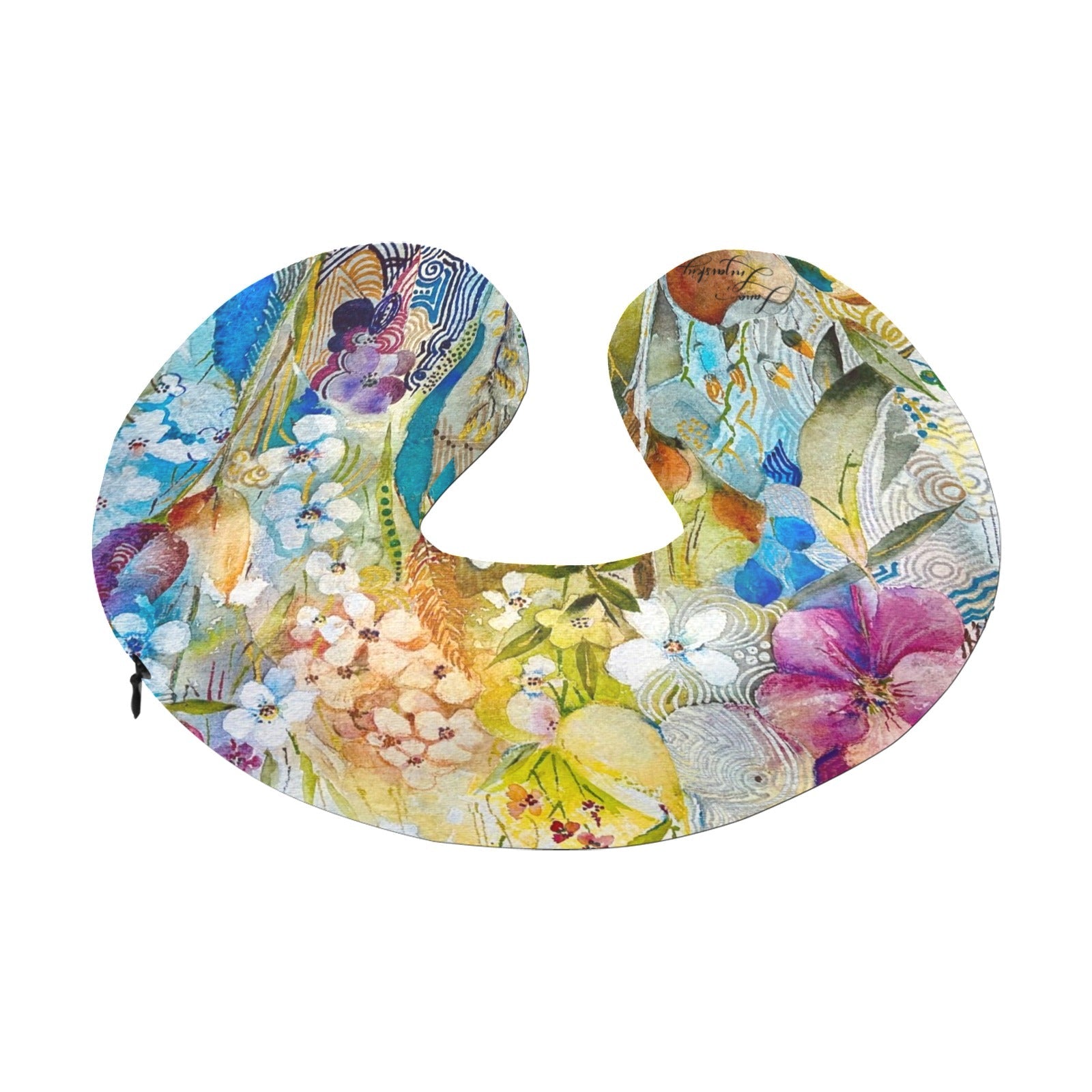 You Gave Me Flowers U - Shape Travel Pillow - Lana Art Sweden
